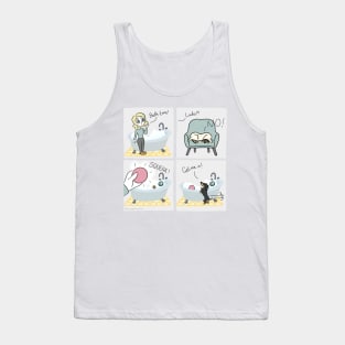 Dachshund Bath Time - Sausage Prince Comics Tank Top